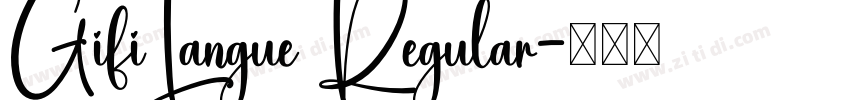 GifiLangue Regular字体转换